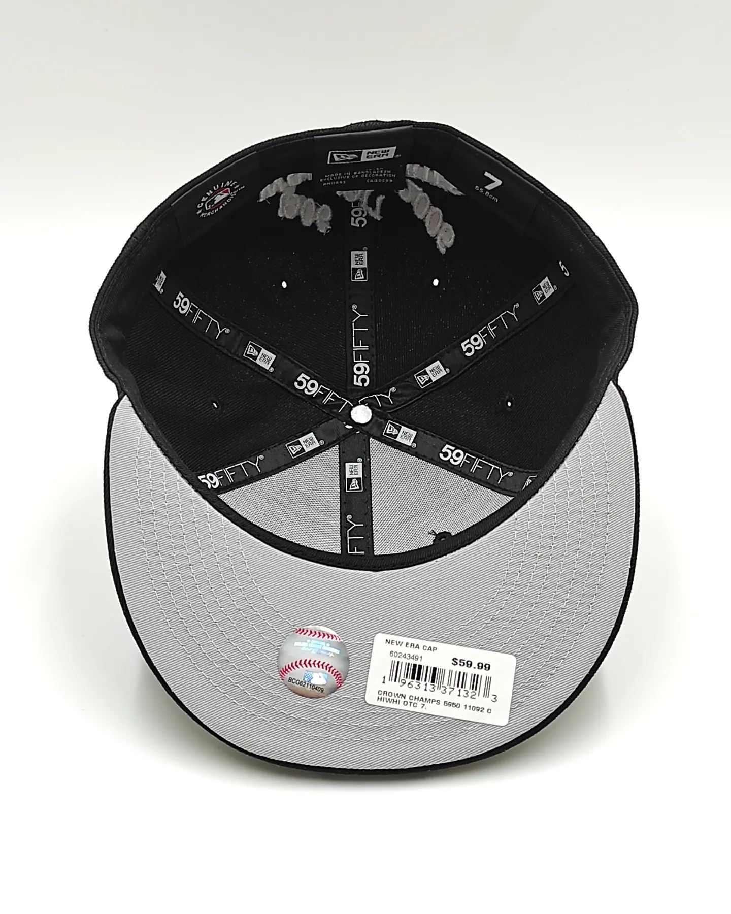 Gorra Ajustada Exclusiva New Era 59Fifty CROWN CHAMPS 3 Veces Campeones Chicago White Sox - Negra