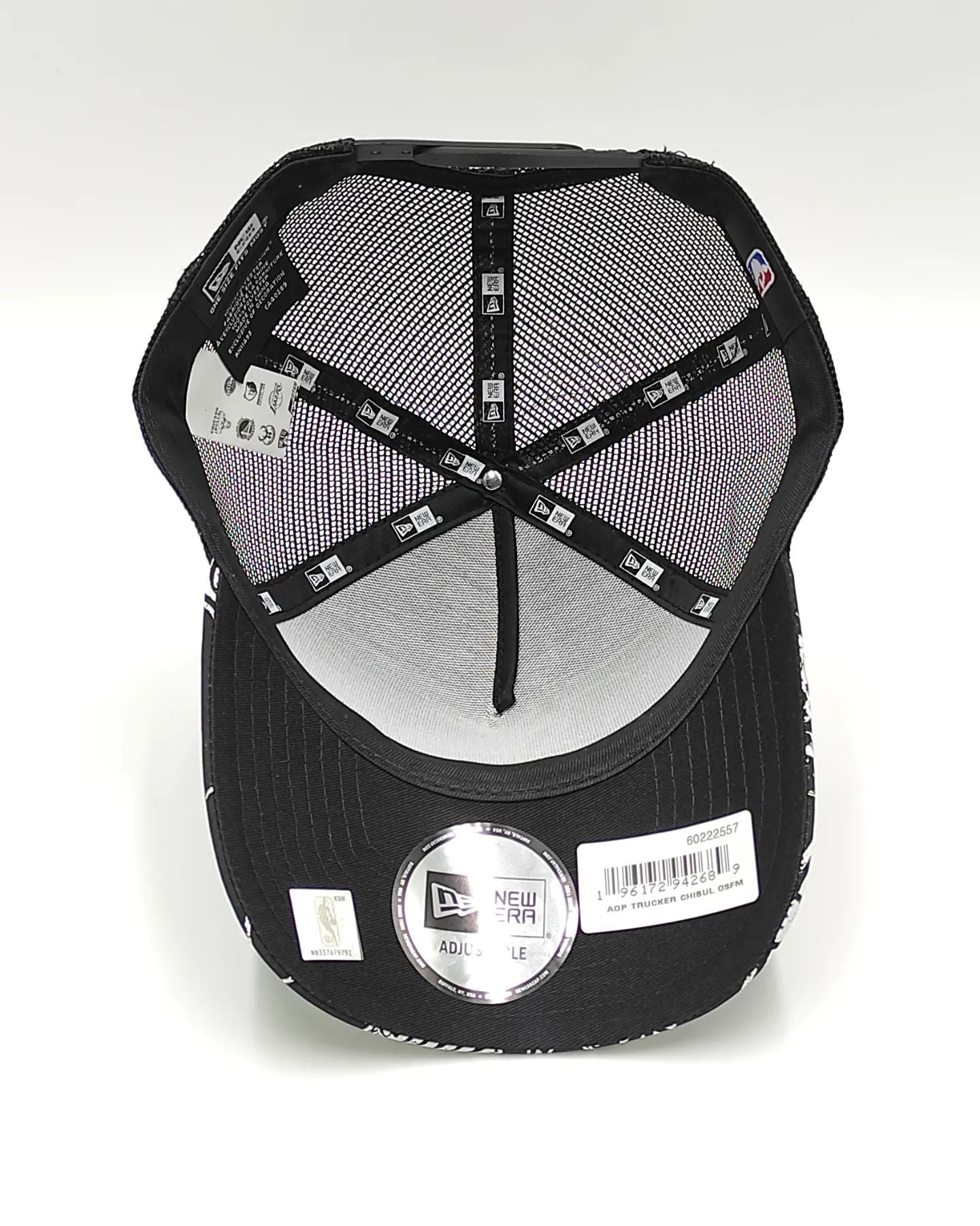 Gorra New Era NBA Trucker Negra edición ALL-OVER