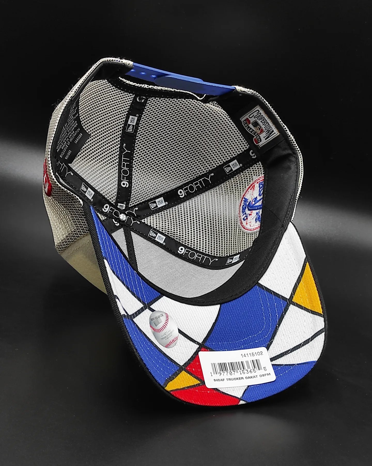 Gorra trucker snapback New Era Oakland Athletic 9 Forty A-FRAME