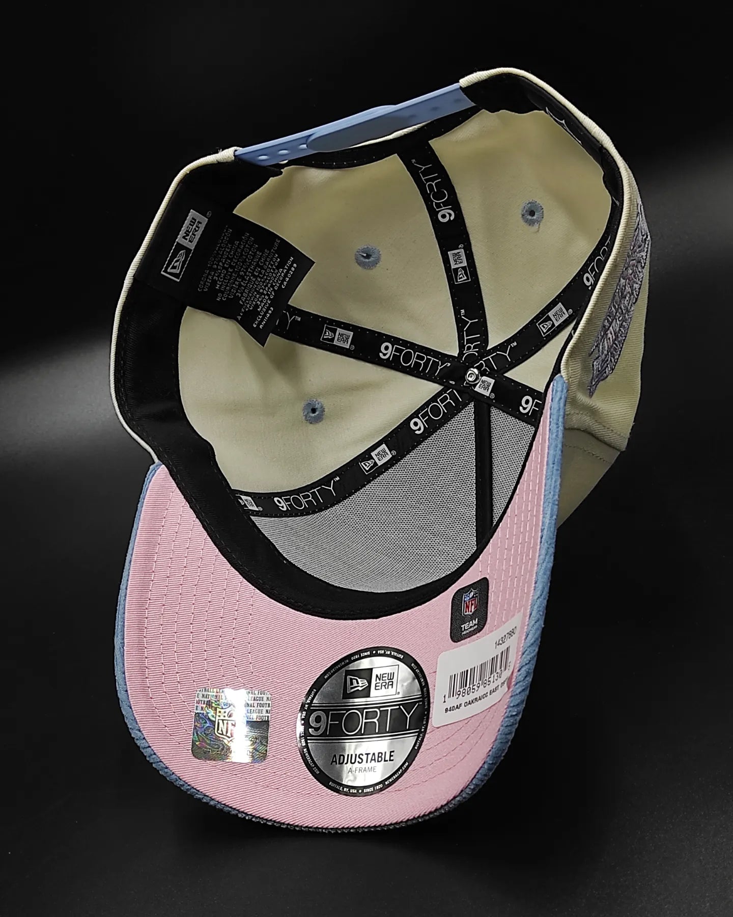 Gorra Snapback A-Frame 9FORTY 'Corduroy' de los Oakland Raiders de New Era