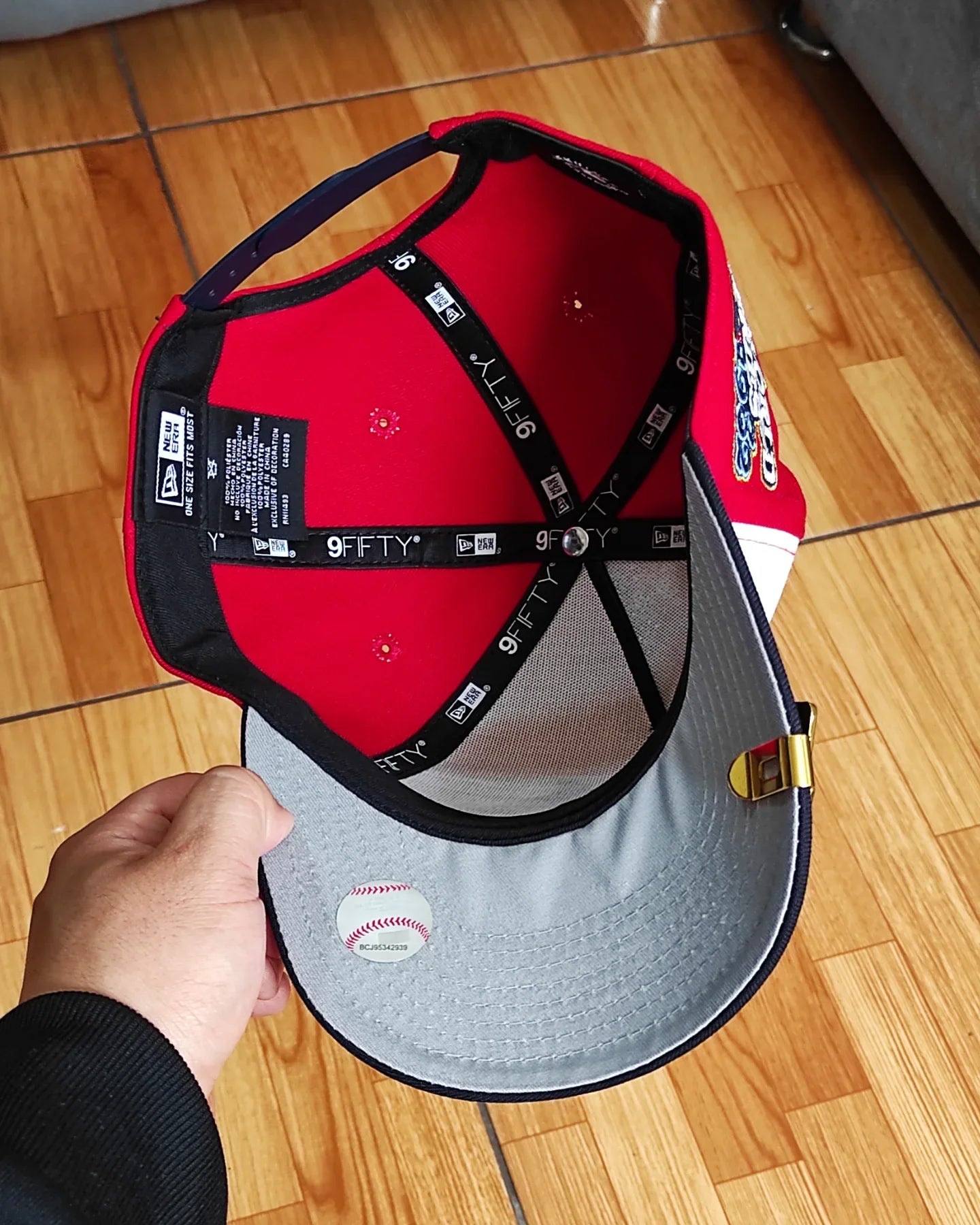 Gorra Snapback A-Frame New Era 9Fifty de los Cardenales de San Luis, Color Rojo, de la Serie Mundial de 1982