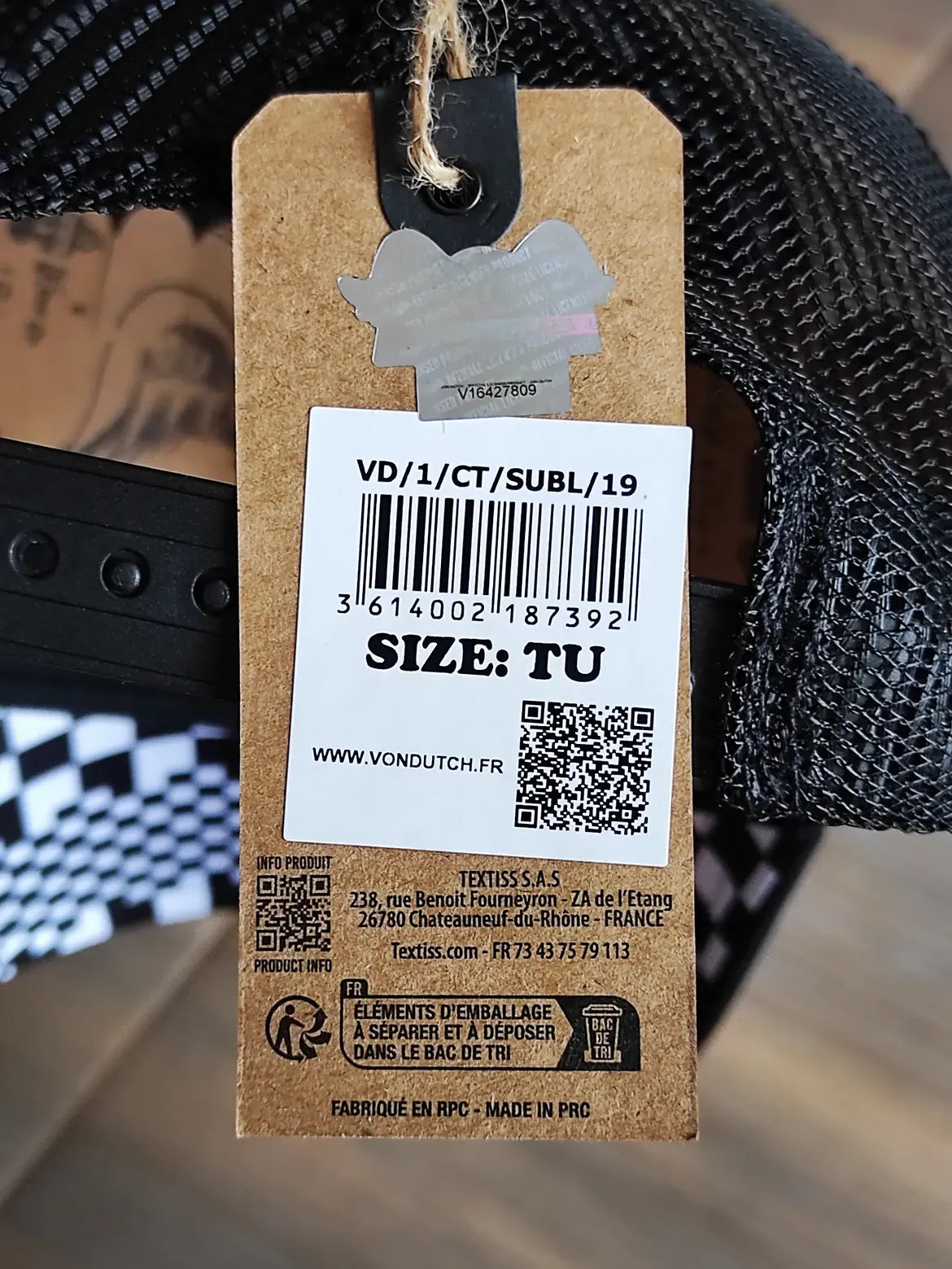 Vondutch trucker cap black edition