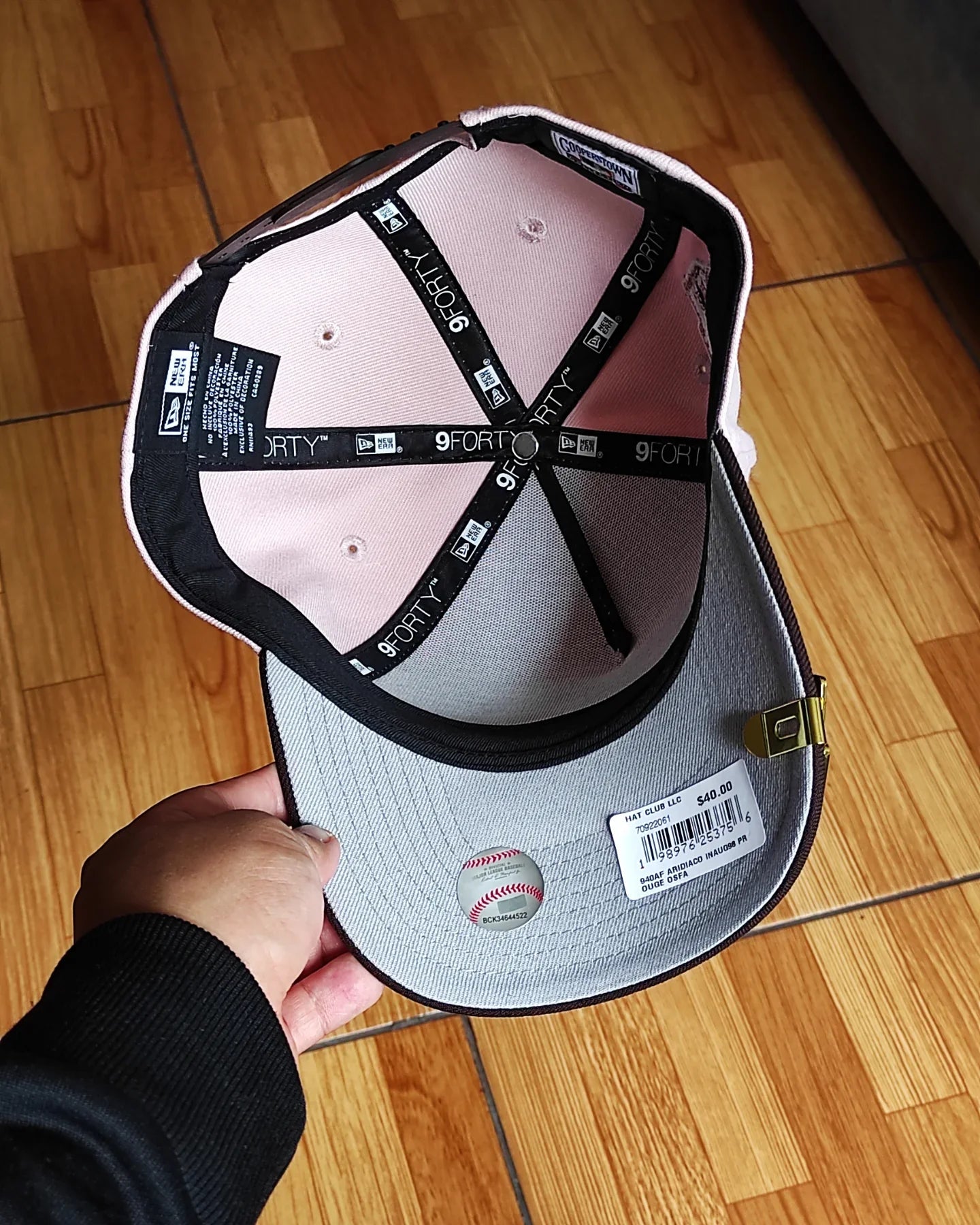 Gorra con broche New Era Arizona Diamondbacks de la temporada inaugural de 1998, rosa y marrón, modelo 9FORTY A Frame 🍨
