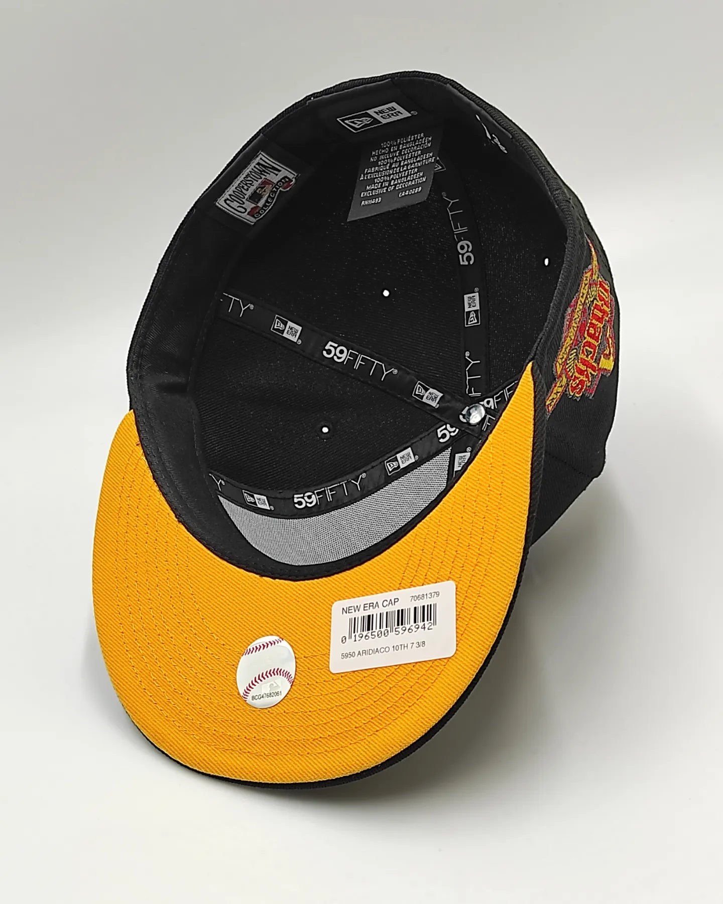 Gorra ajustada New Era Arizona Diamondbacks 10.º aniversario edición metálica fuego 59Fifty