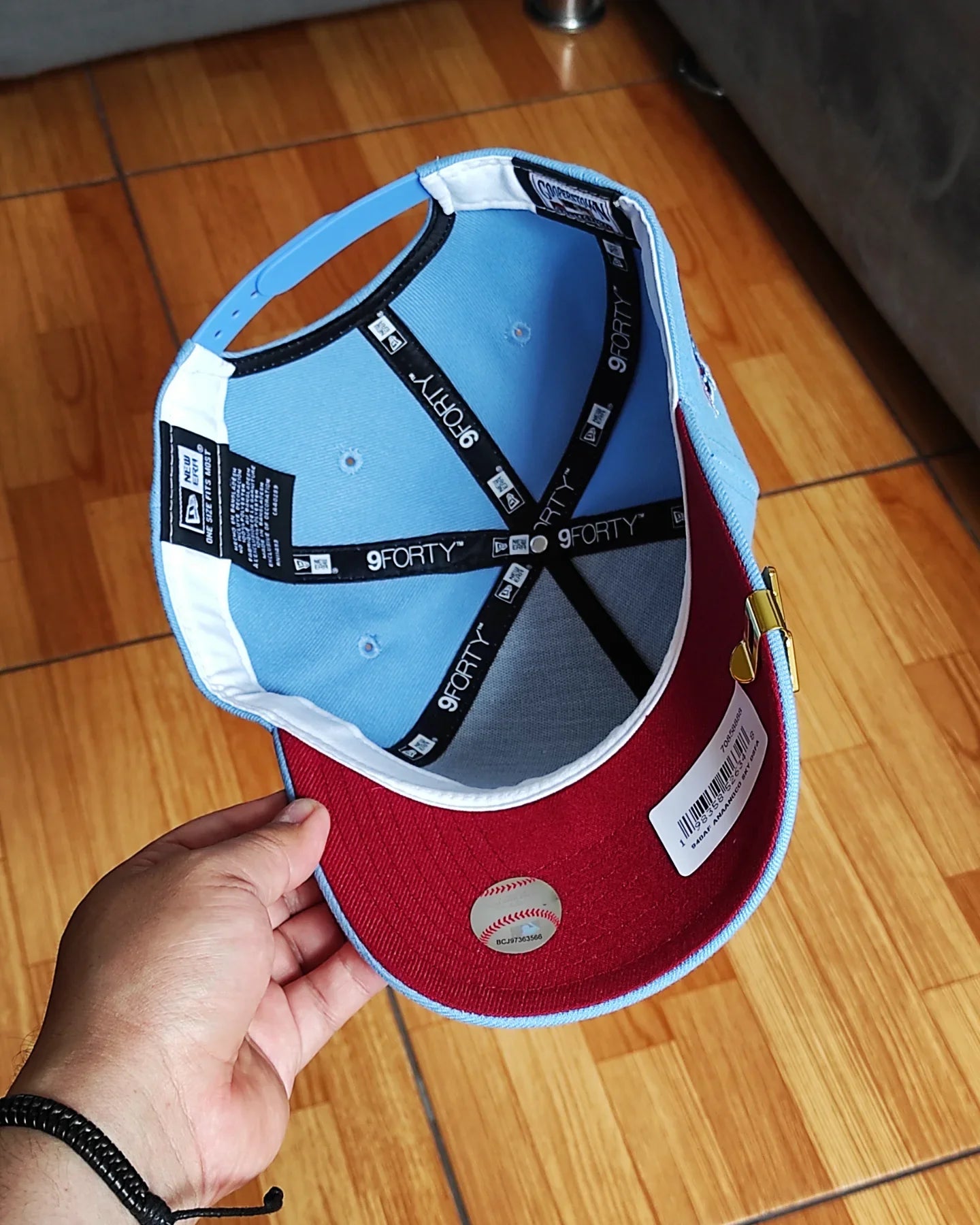 New Era Anaheim Angels Cooperstown Sky Blue 40th Anniversary 9Forty A-Frame Snapback
