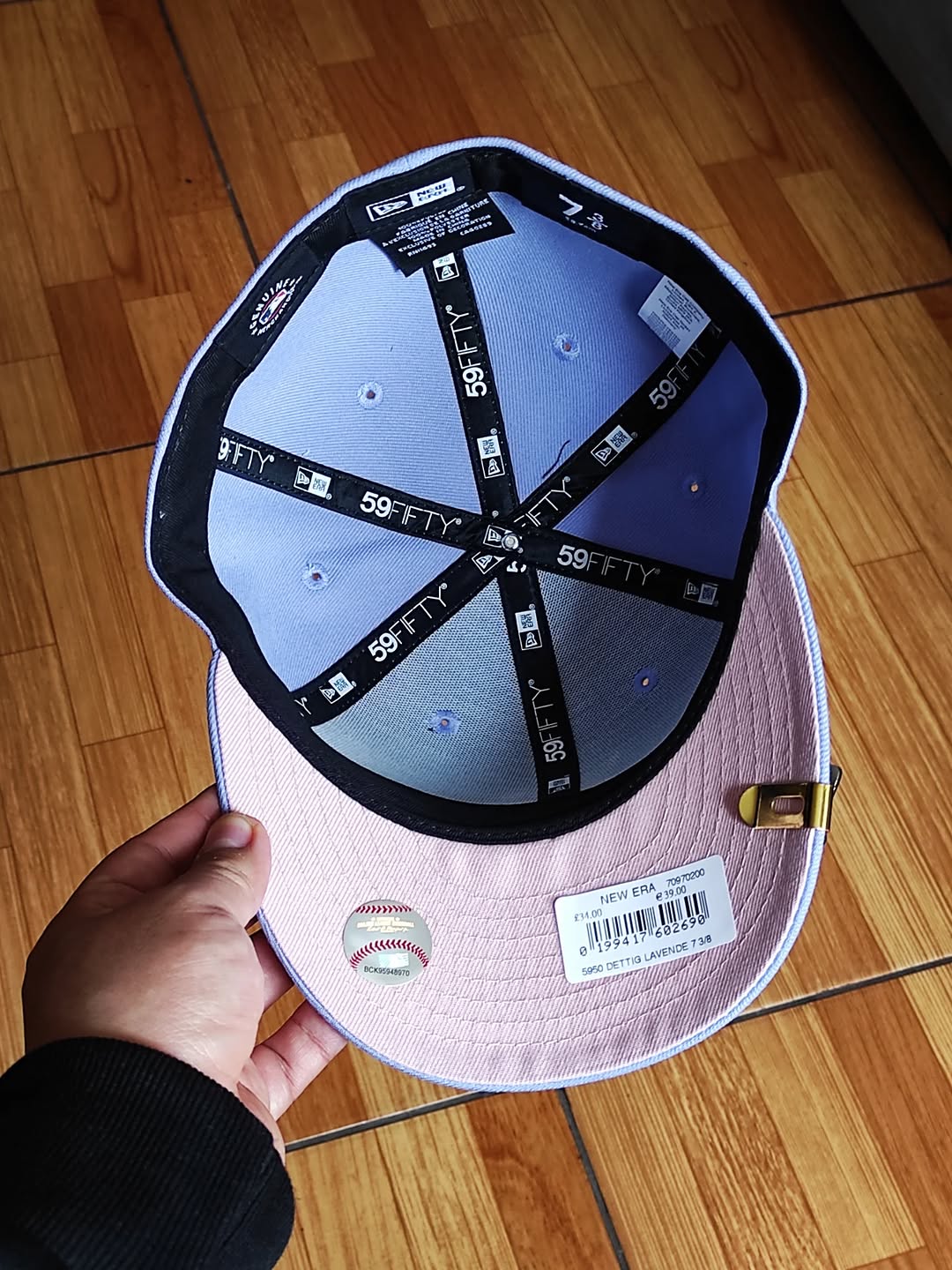 Gorra Ajustada 59FIFTY MLB Detroit Tigers Pastel Púrpura New Era
