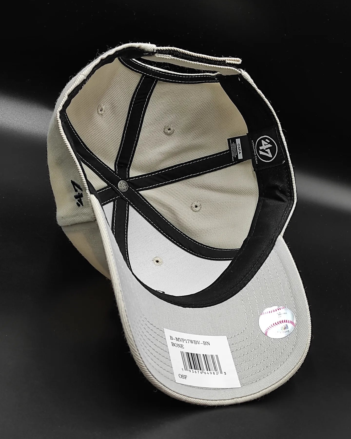 Gorra 47brand New York Yankees MVP Snapback color beige