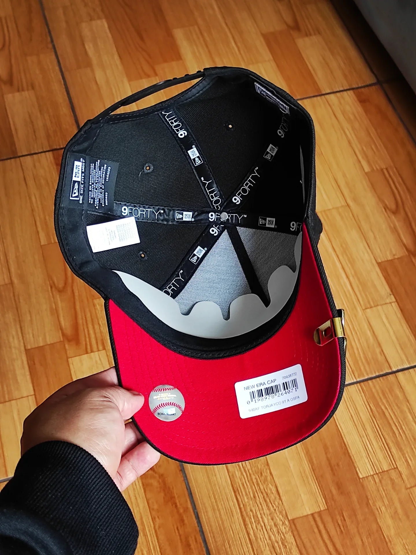 Gorra New Era Toronto Blue Jays All Star 1991 Edición Black Out Roja 9Forty A Frame Snapback