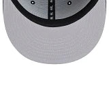 Gorra ajustada New Era 59Fifty inferior gris New York Yankees de fieltro azul marino