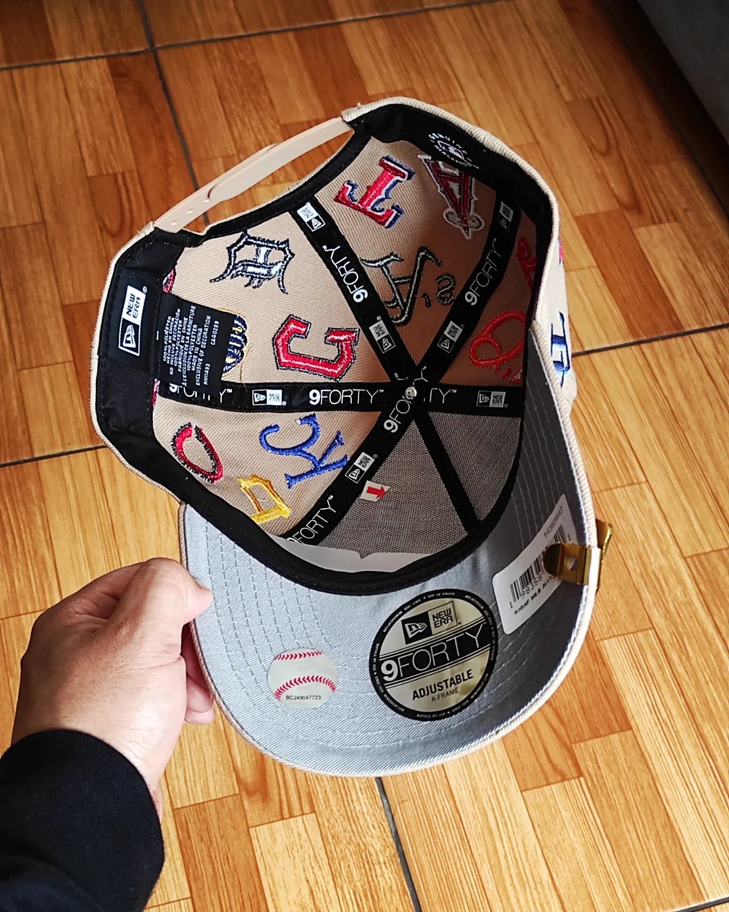 Gorra New Era MLB 'All Over' 9FORTY A-Frame con broche ajustable