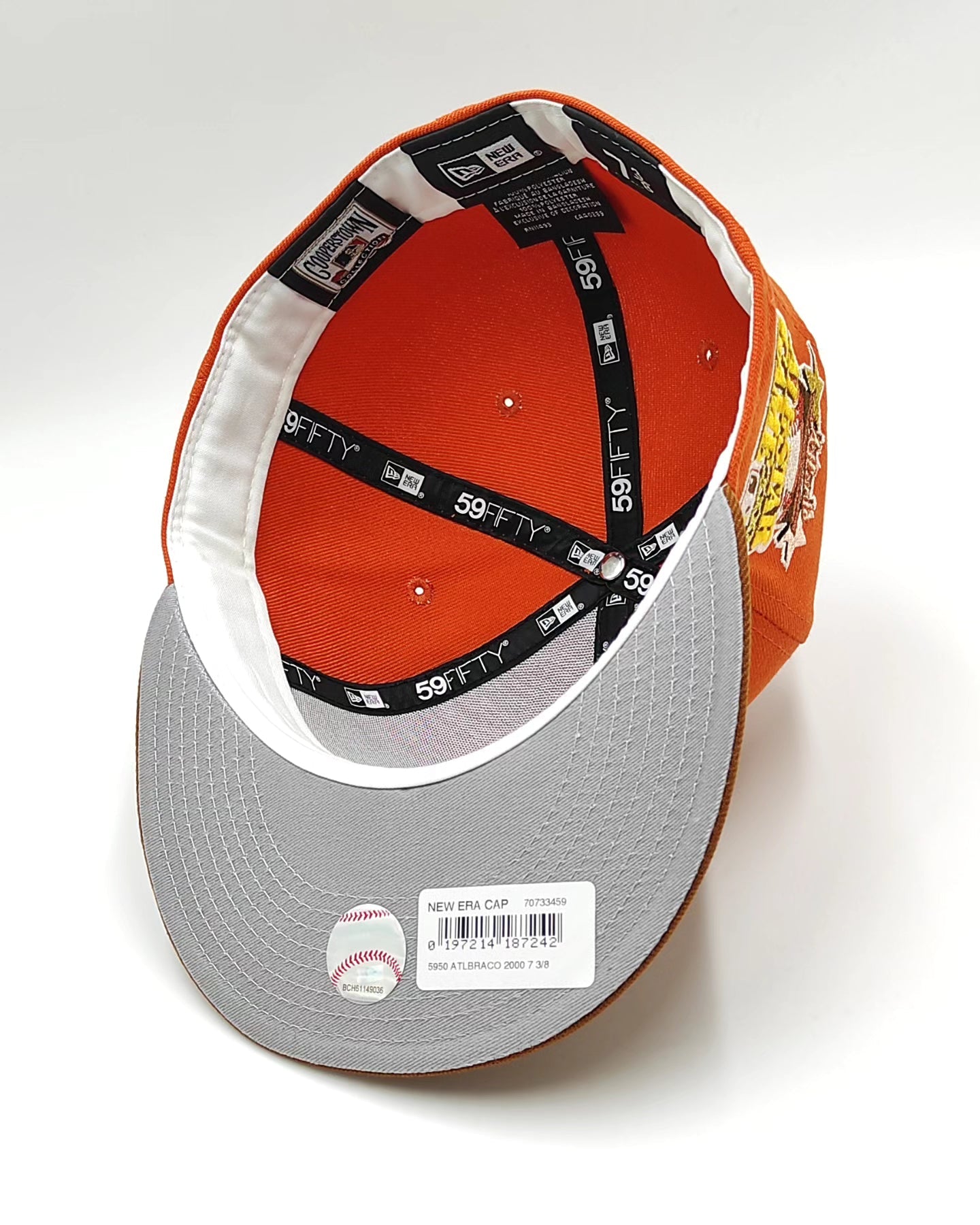 Gorra ajustada 59fifty New Era Atlanta Braves All Star Game 2000 Golden Rust Two Tone Edition