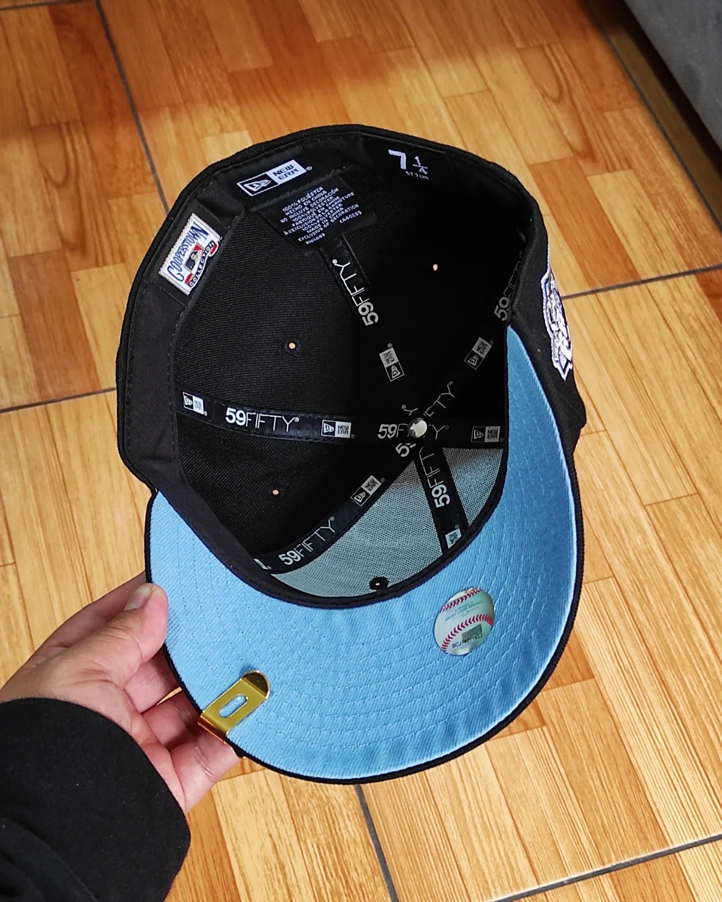 New Era New York Yankees Serie Mundial 1999 negro/azul cielo 59fifty ajustada