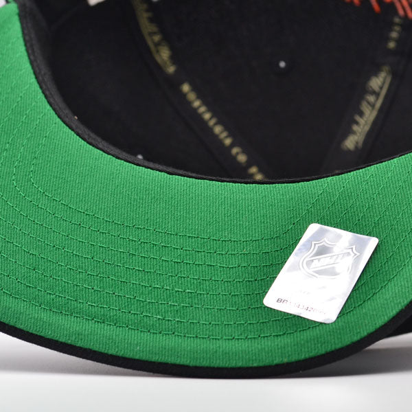 Gorra ajustable Mitchell & Ness NHL ALTERNATE FLIP de los Anaheim Ducks - Negro/Naranja