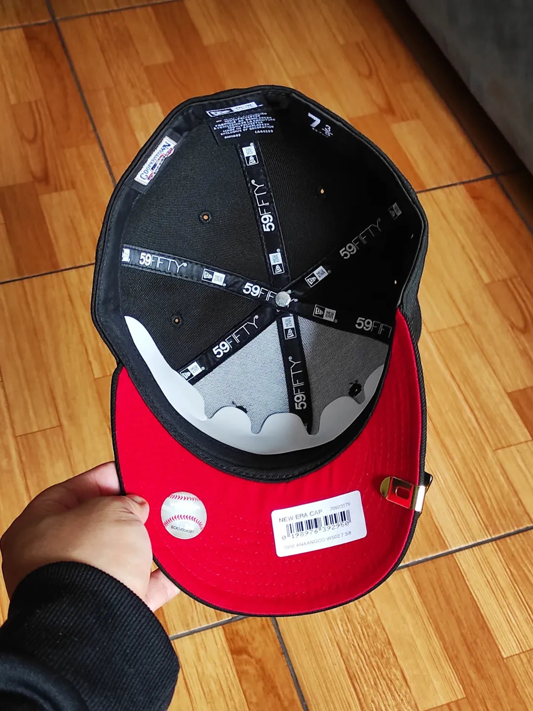 Gorra 59FIFTY New Era ANAHEIM ANGELS negra roja