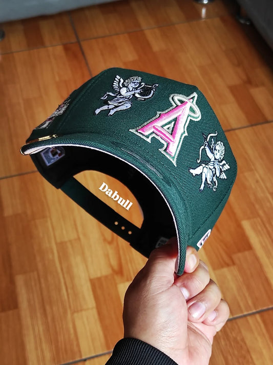 NewEra Anaheim ANGELS cupid 🏹 dark Green 9FORTY A-FRAME SNAPBACK