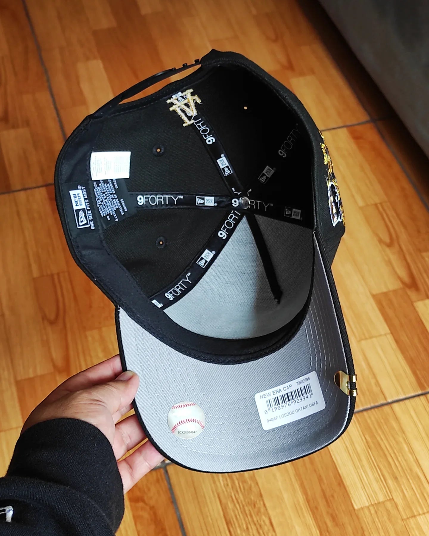 New Era Los Angeles Dodgers SCRIPT dorado premium 9 FORTY A-FRAME