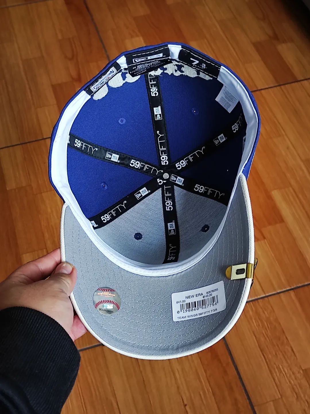 Gorra LA Dodgers MLB Team Wings 59FIFTY Ajustada Azul Marino