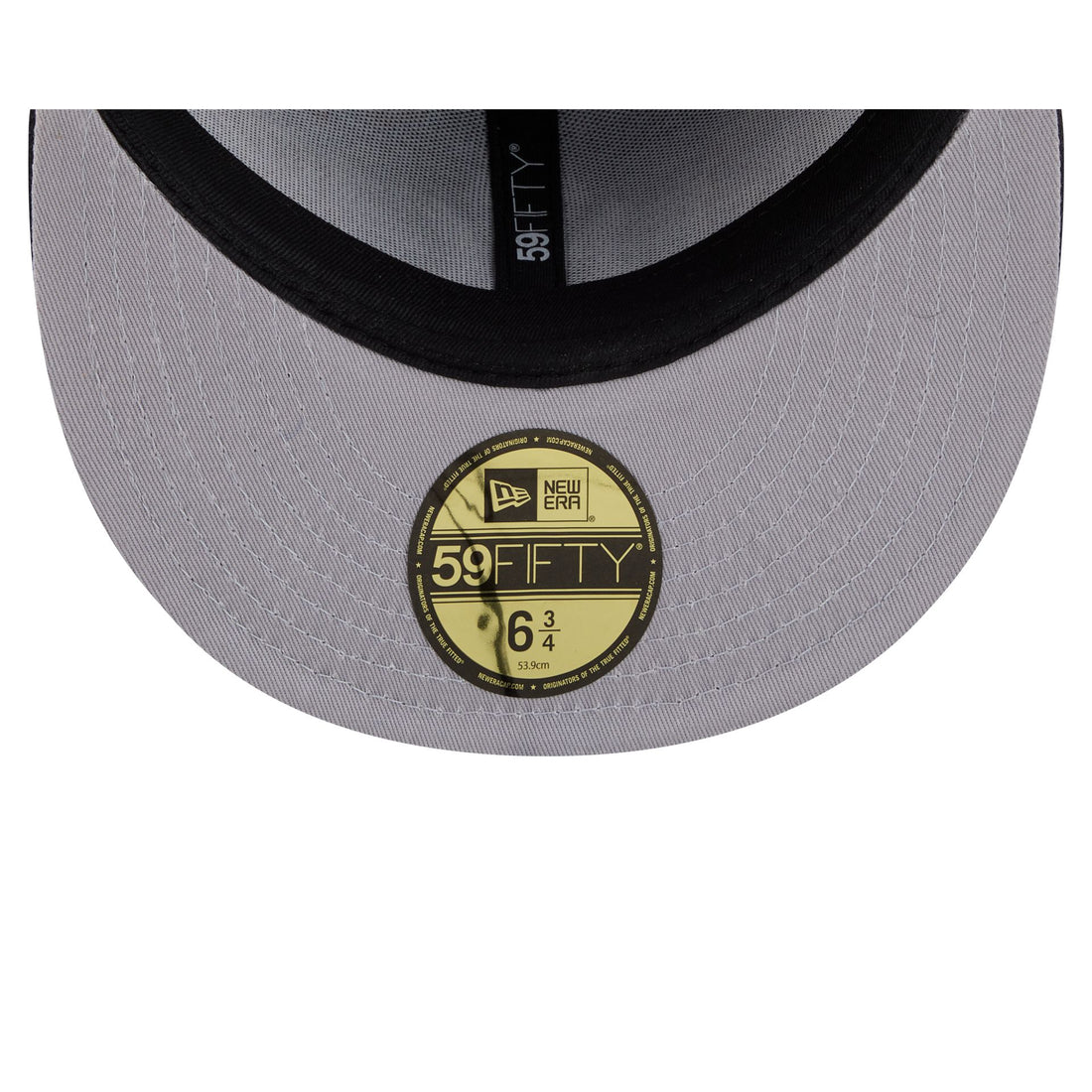 Gorra New Era Ajustada 59FIFTY Azul Marino New York Yankees Logo Estampado Parte Inferior Gris