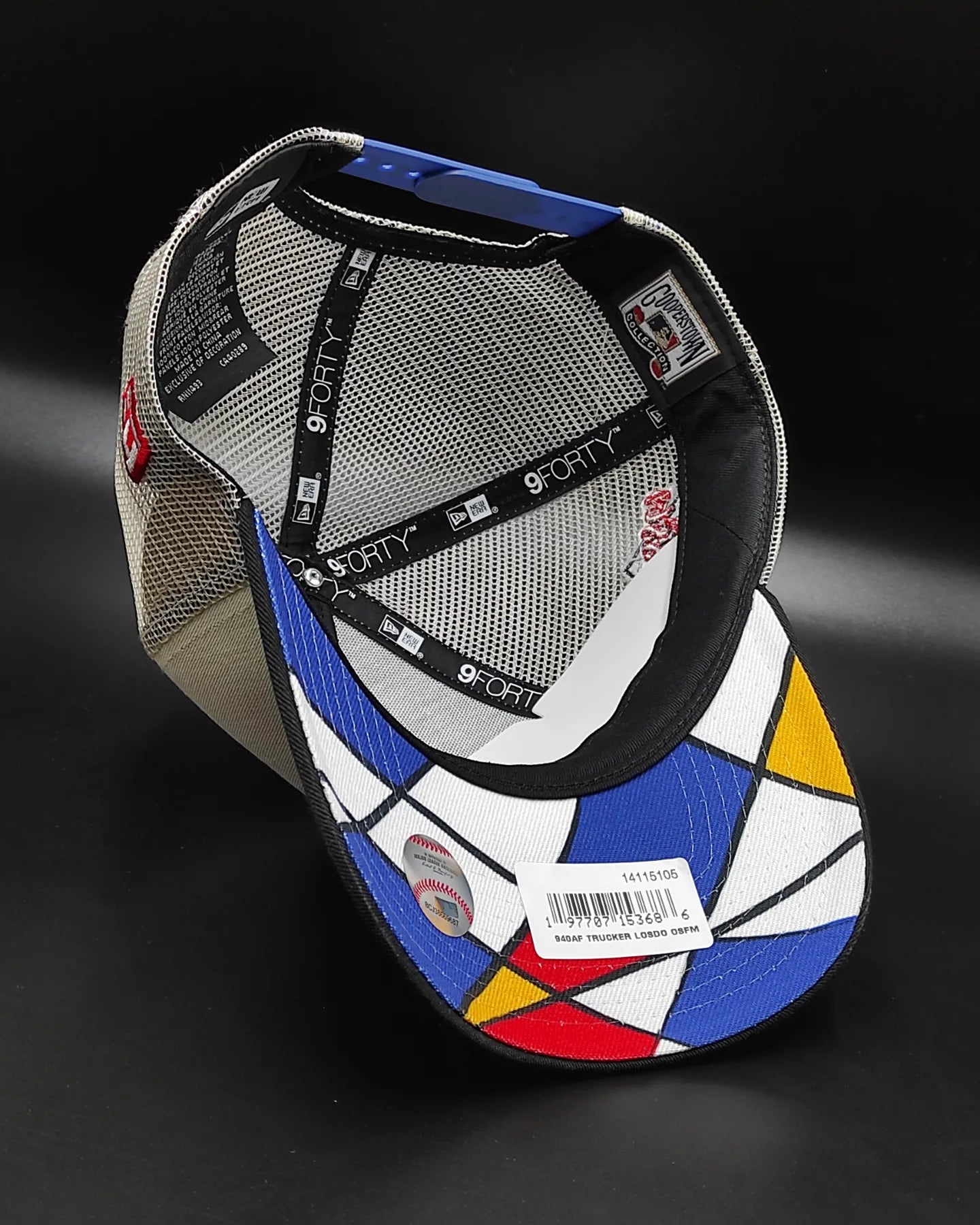Gorra trucker New Era Los Angeles Dodgers Forty A-FRAME con cierre a presión