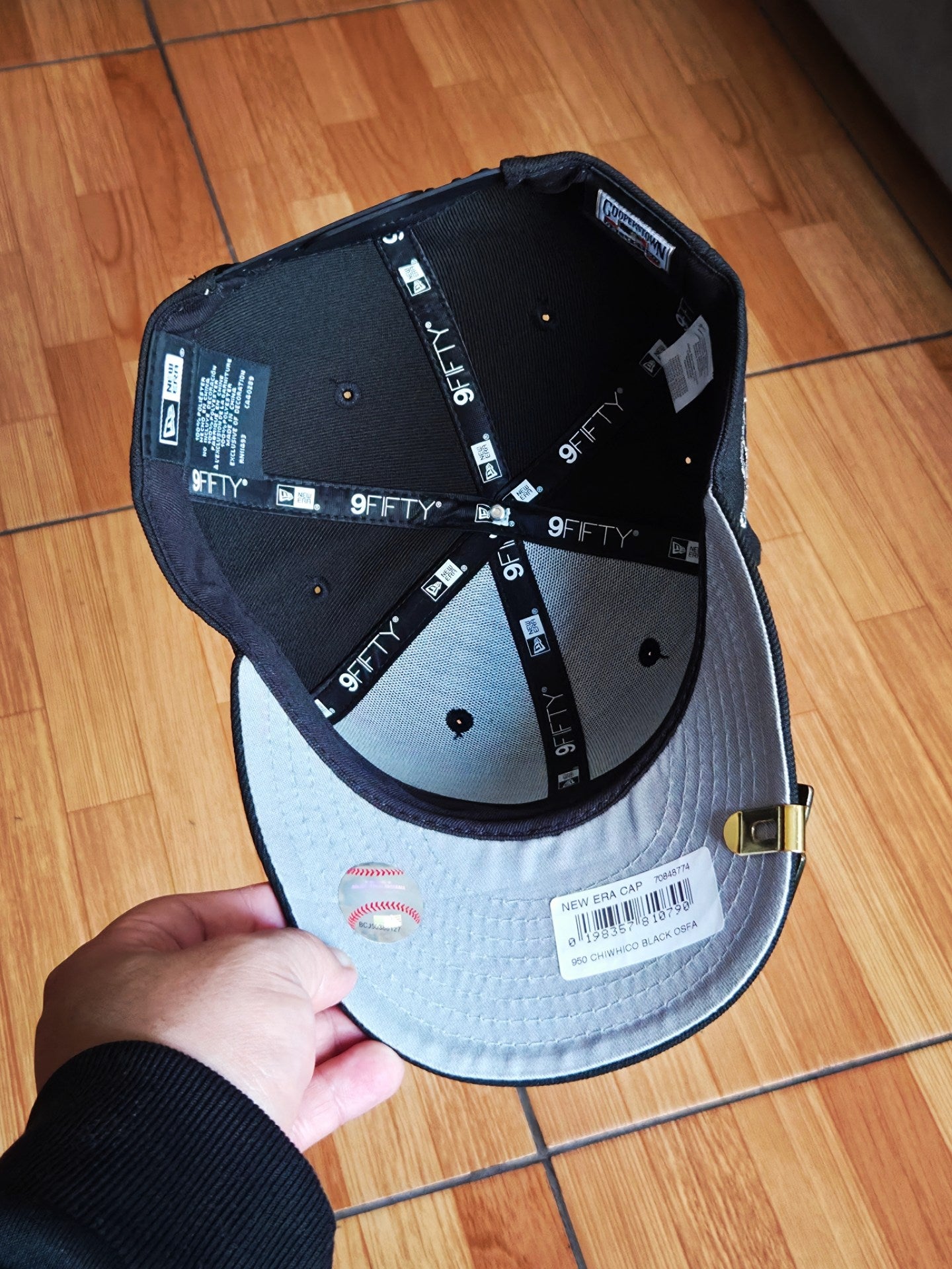 Gorra NewEra White Sox World Series Black 9fifty Snapback