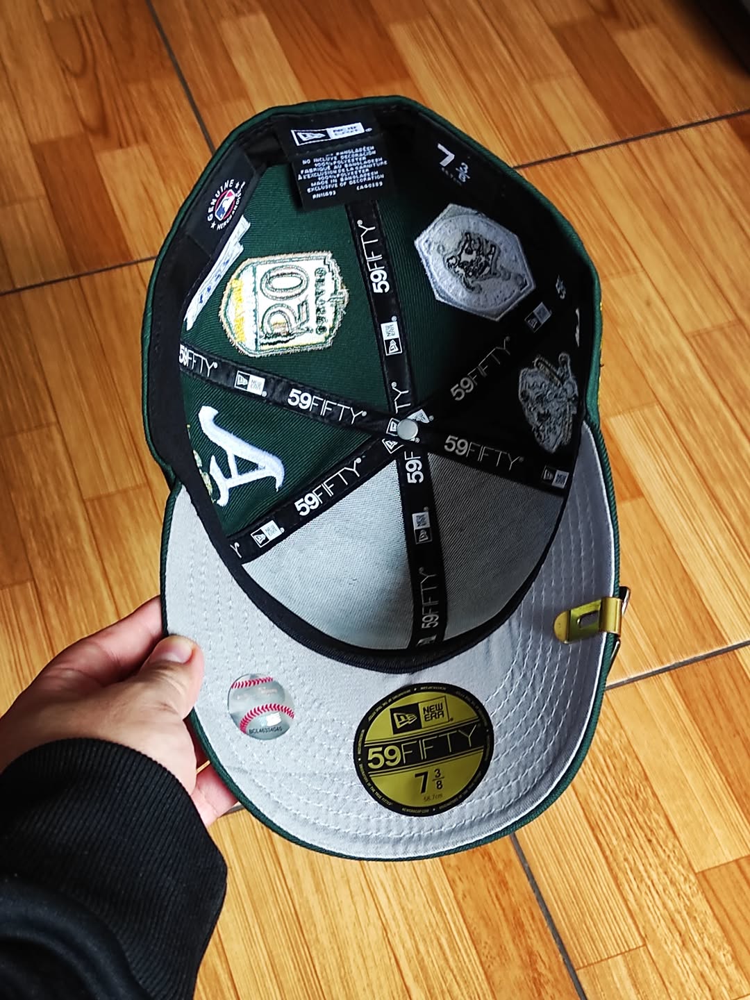 Gorra New Era 59FIFTY Fitted de los Oakland Athletics estampada