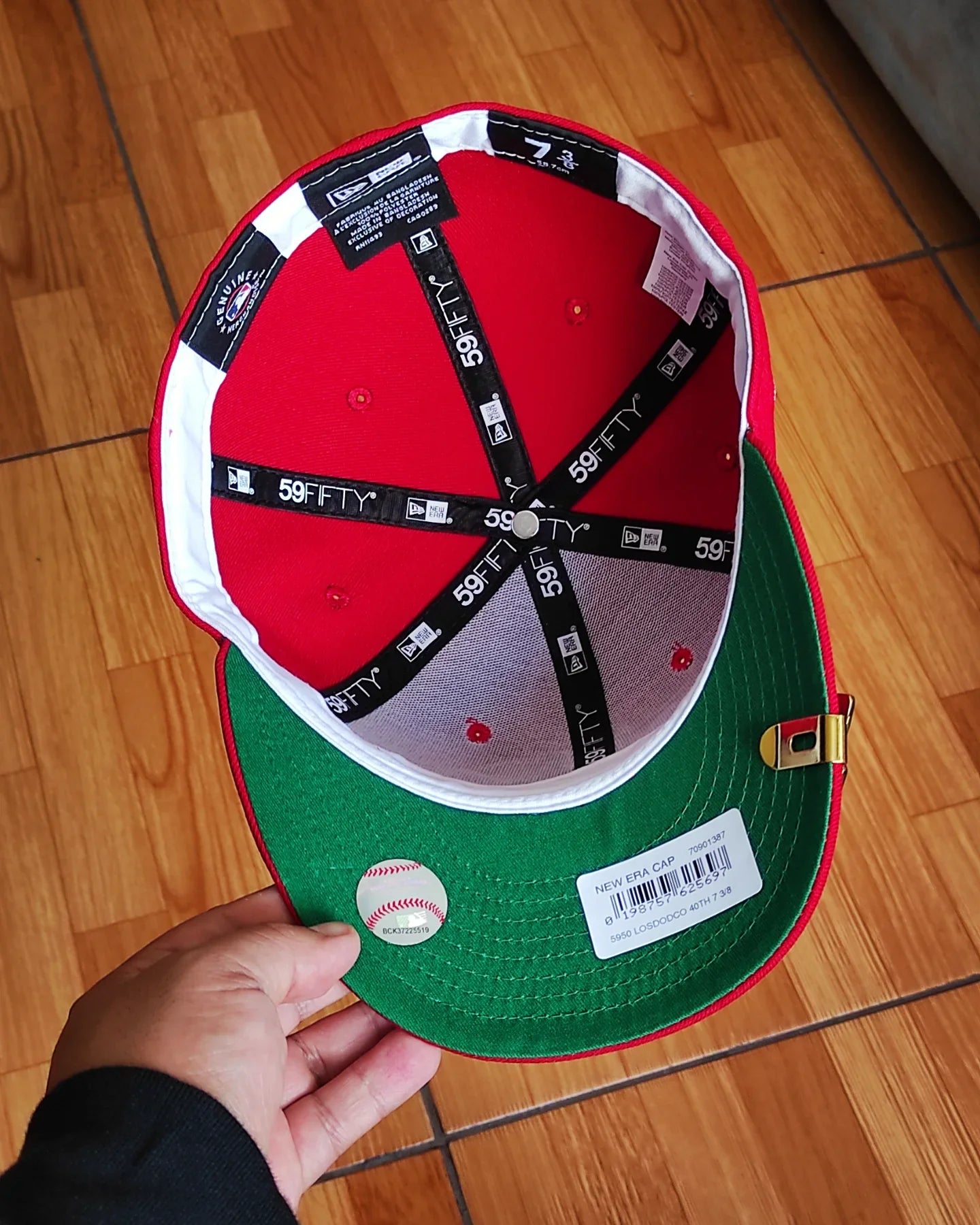 Gorra ajustada New Era Los Angeles Dodgers Viva Roja edición 59fifty