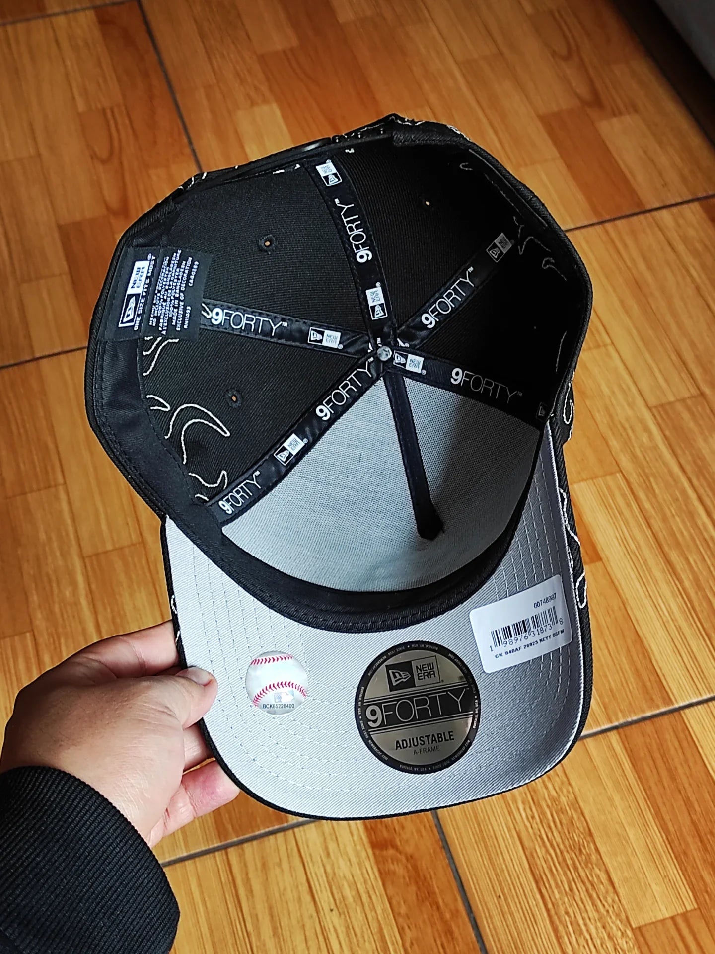 New Era New York Yankees llama negra 9 FORTY A-FRAME