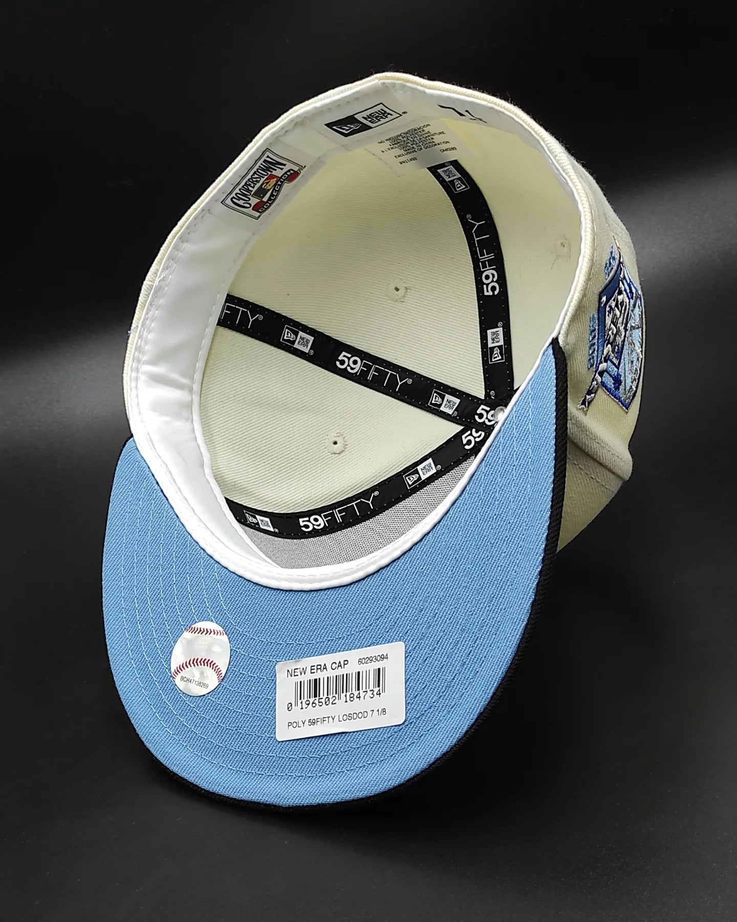New Era Los Angeles Dodgers 50.º aniversario cúpula crema edición prime 59 FIFTY