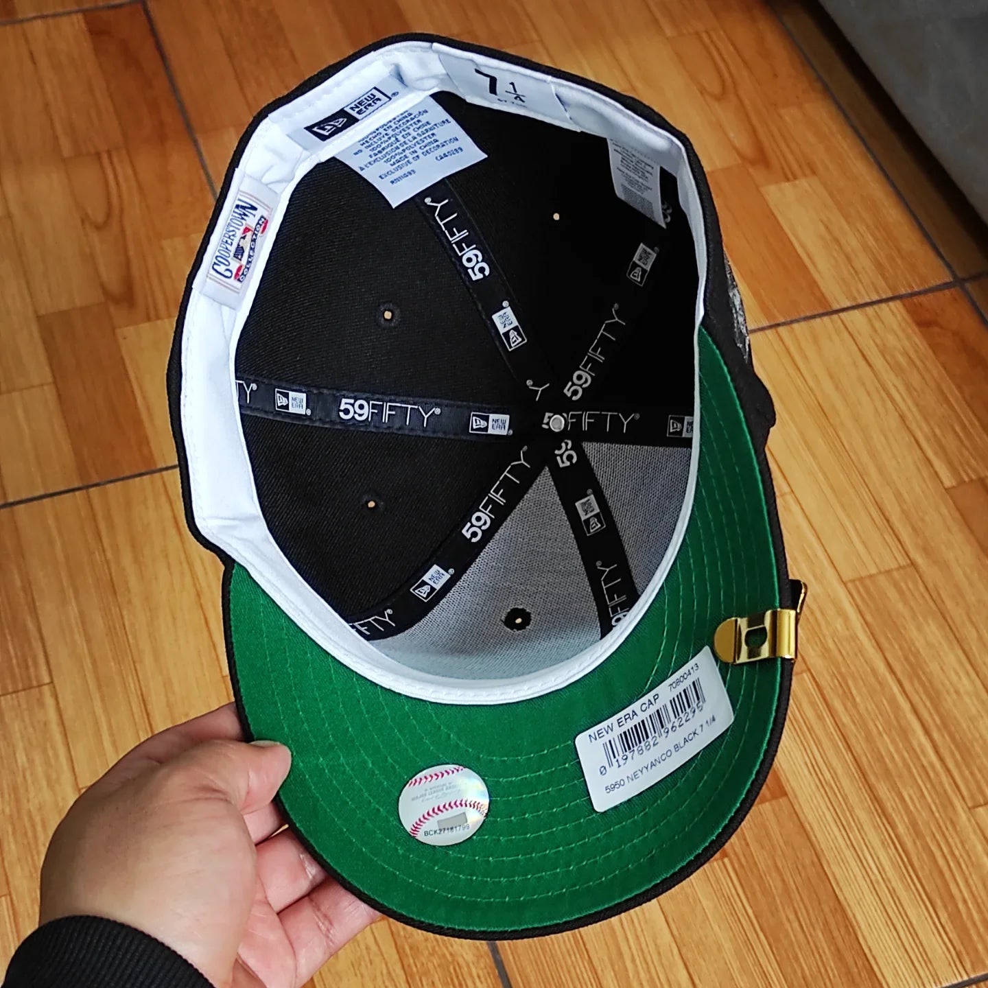 Gorra ajustada New Era New York Yankees World Series 1999 Liquid Titanium Edition 59Fifty