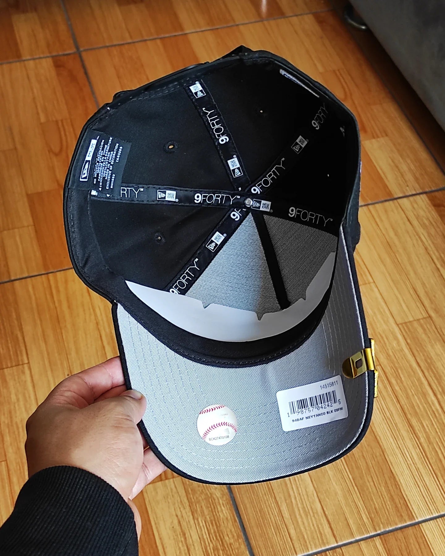 Gorra snapback New Era New York Gótica negra 9Forty A Frame