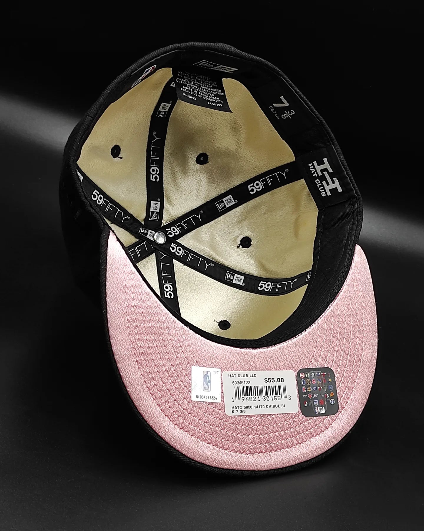 Gorra New Era 59fifty Chicago Bulls NBA patch "cookies and cream" - negro/rosa