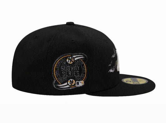 New Era New York Yankees Subway Series Bats Black Prime Edition 59Fifty Fitted Hat