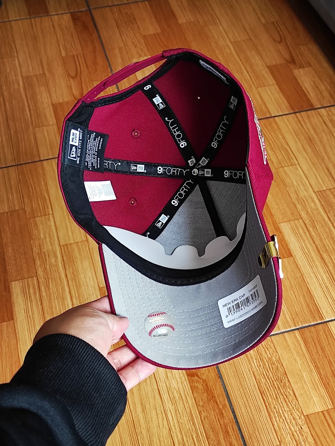 GORRA NEW ERA 9FORTY A-FRAME DE LOS DODGERS DE LOS ÁNGELES DE LA SERIE MUNDIAL ROSE