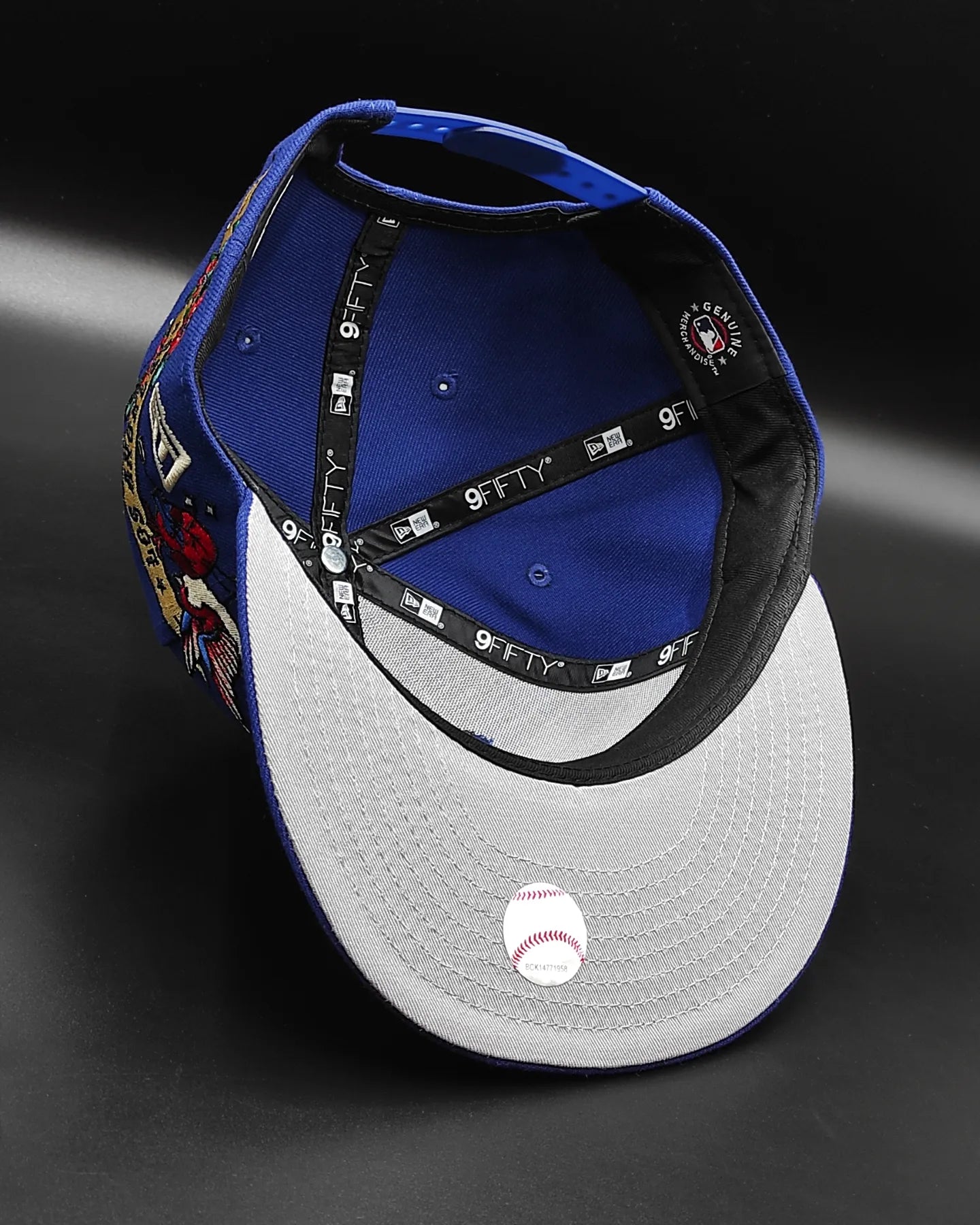 Los Angeles Dodgers Gray Bottom City Art Side Patch New Era 9Fifty Snapback - Azul Royal