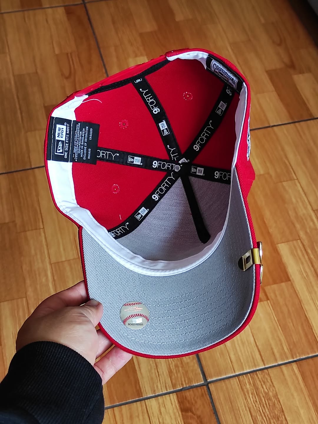 Gorra New Era 9Forty A-Frame Snapback Roja de los New York Yankees