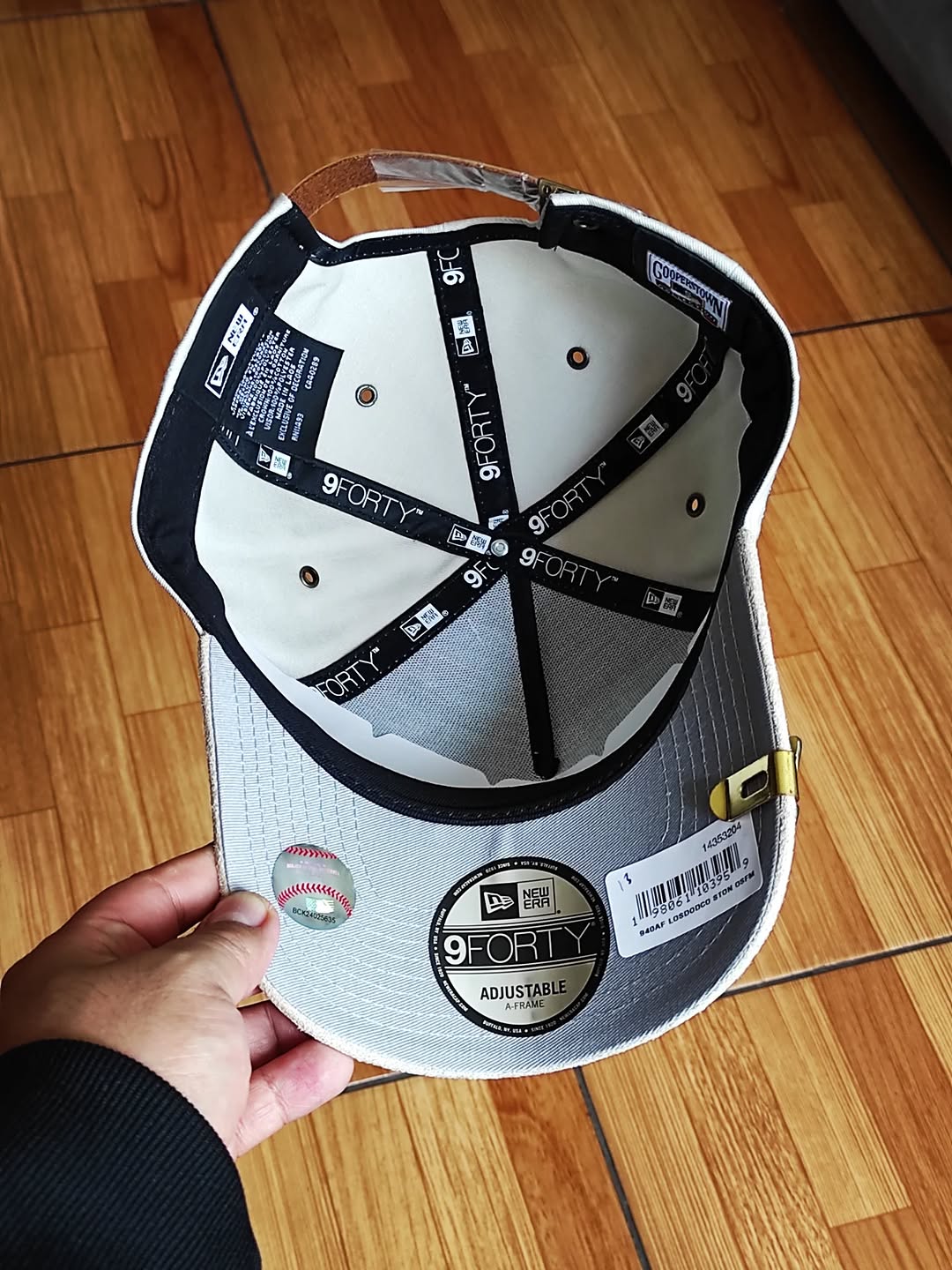 New Era 9FORTY A-Frame Strapback Los Angeles Dodgers "Cream"