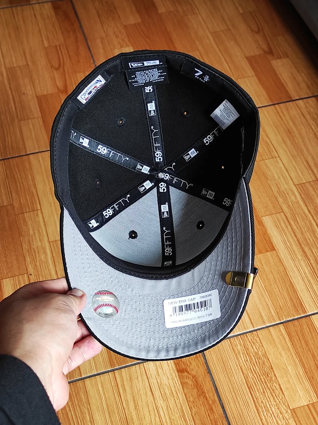 Gorra ajustada New Era Anaheim Angels 20th Anniversary Black Pewter Prime Edition 59Fifty