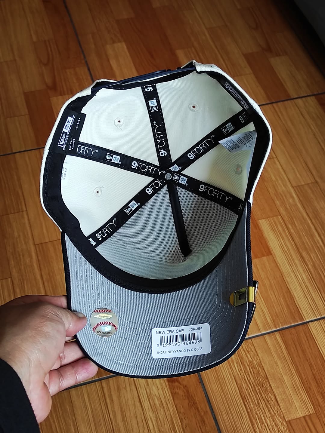 New era New York Yankees Serie Mundial 1999, gorra snapback A-FRAME 9forty azul marino cromada