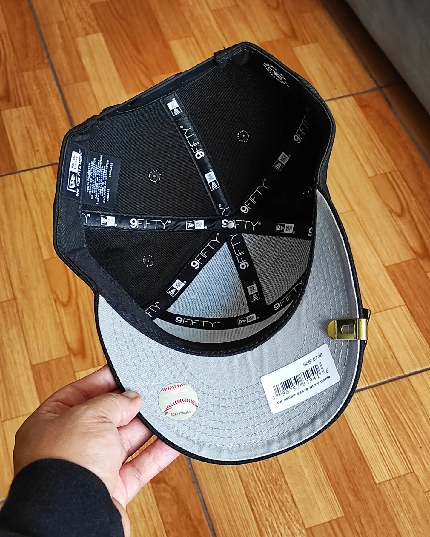 Gorra New Era New York script negra 9 FIFTY Snapback