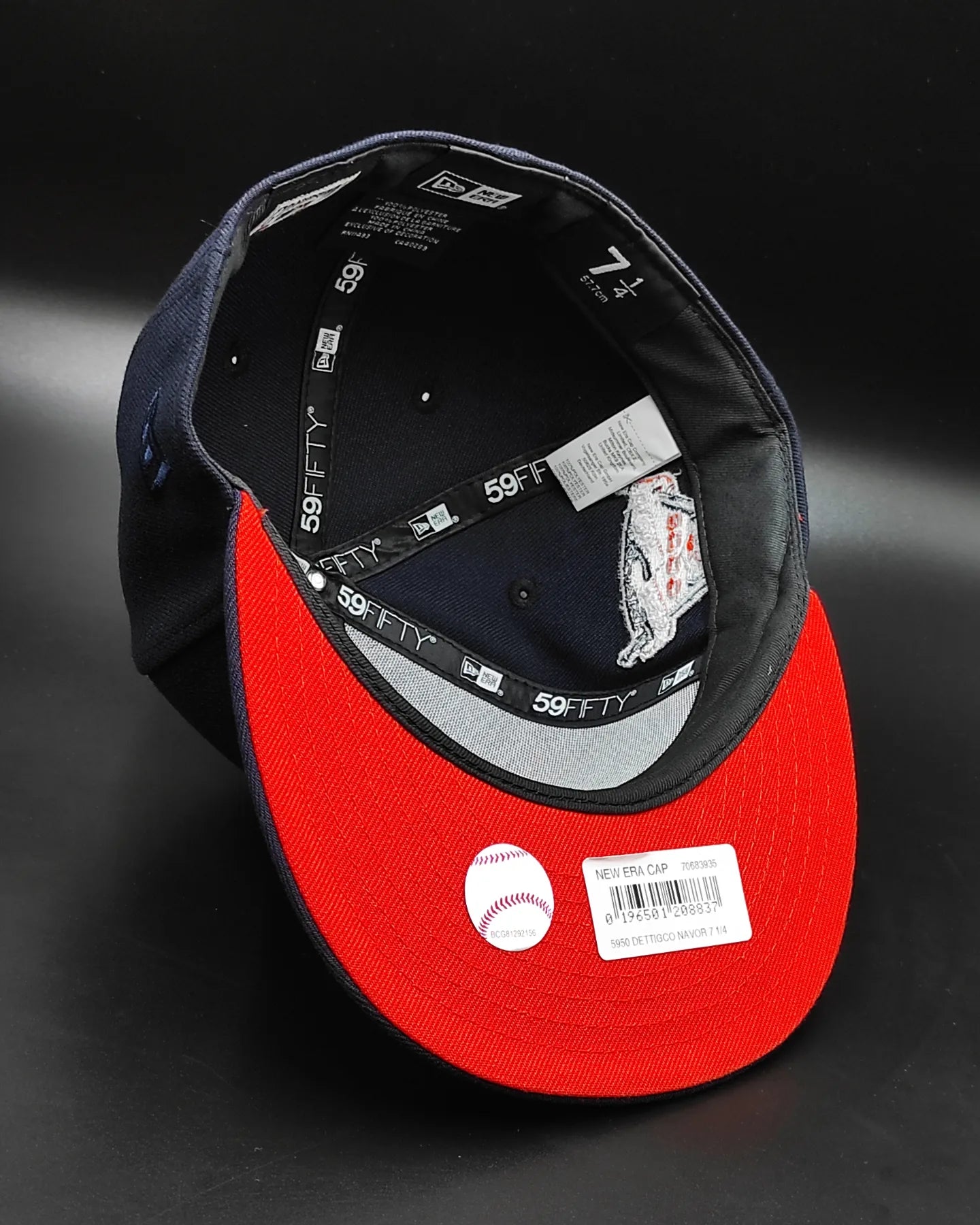 Gorra ajustada 59fifty New Era Detroit Tigers edición naranja marino 2000