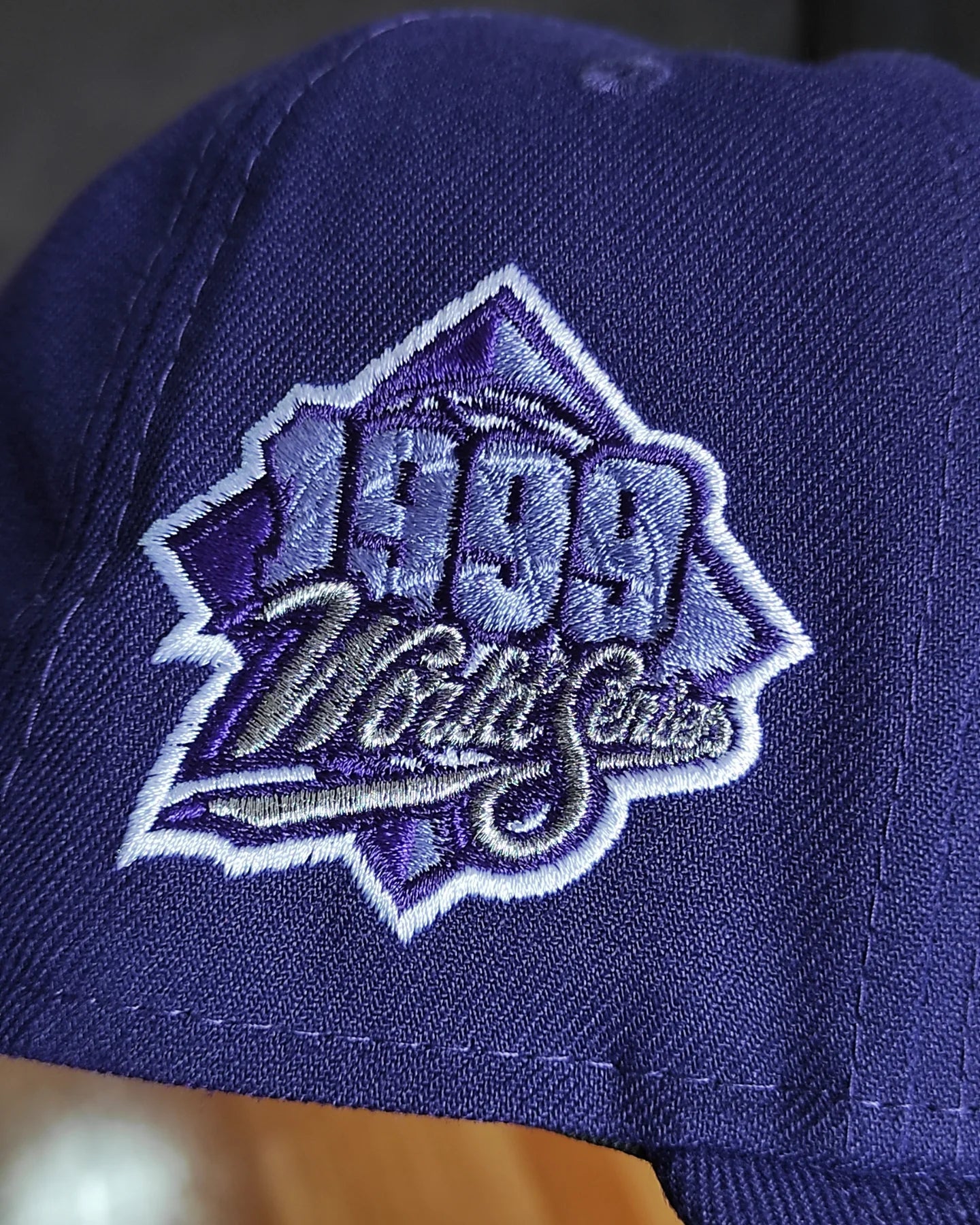 Gorra snapback 9FIFTY morada de los New York Yankees de la Serie Mundial de 1999 de New Era