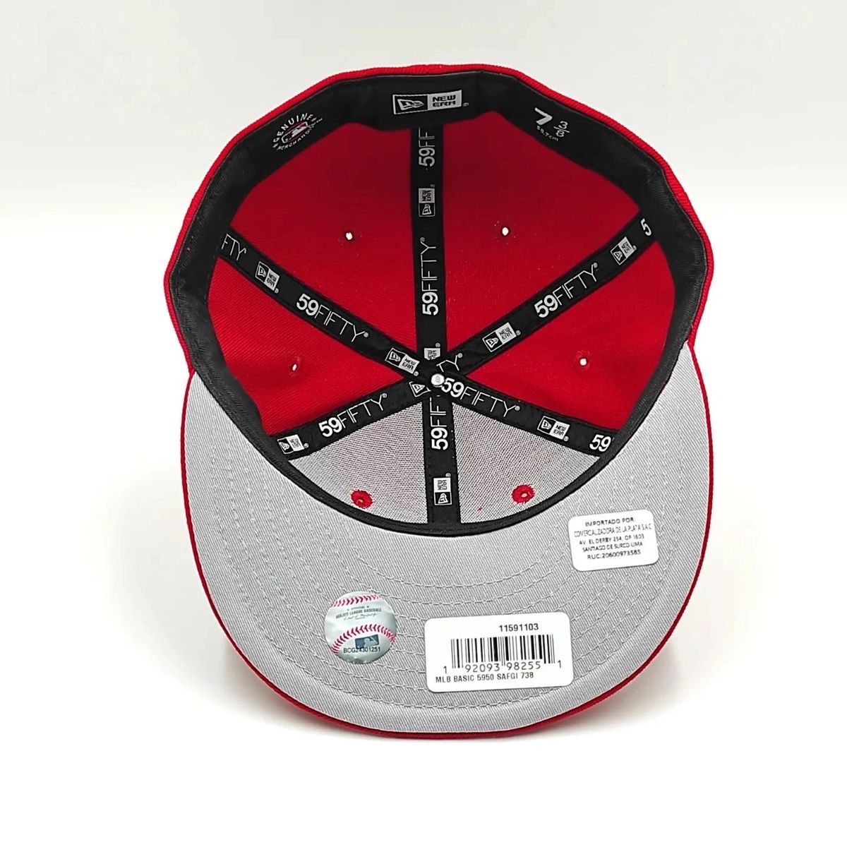 Gorra New Era 59Fifty de los Gigantes de San Francisco en color rojo