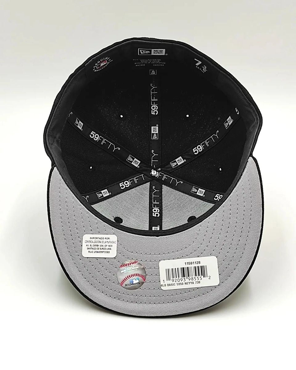 GORRA NEW ERA YANKEES NEGRA Y NEGRA 59FIFTY