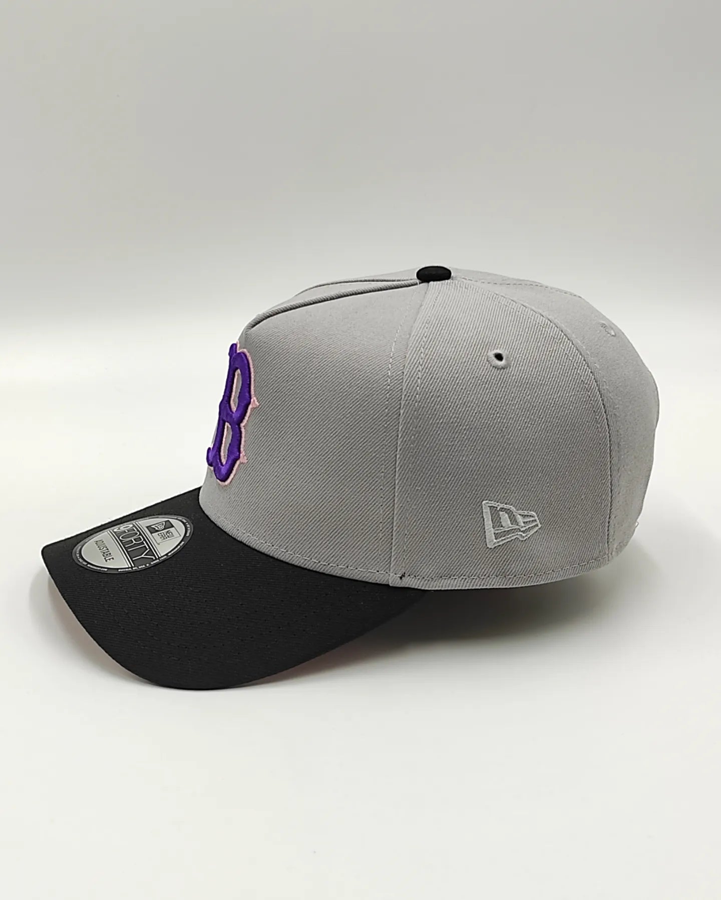 Gorra snapback New Era 9Forty A-FRAME Fuji Boston Red Sox 1986 World Series Patch / Gris Negro Rosa