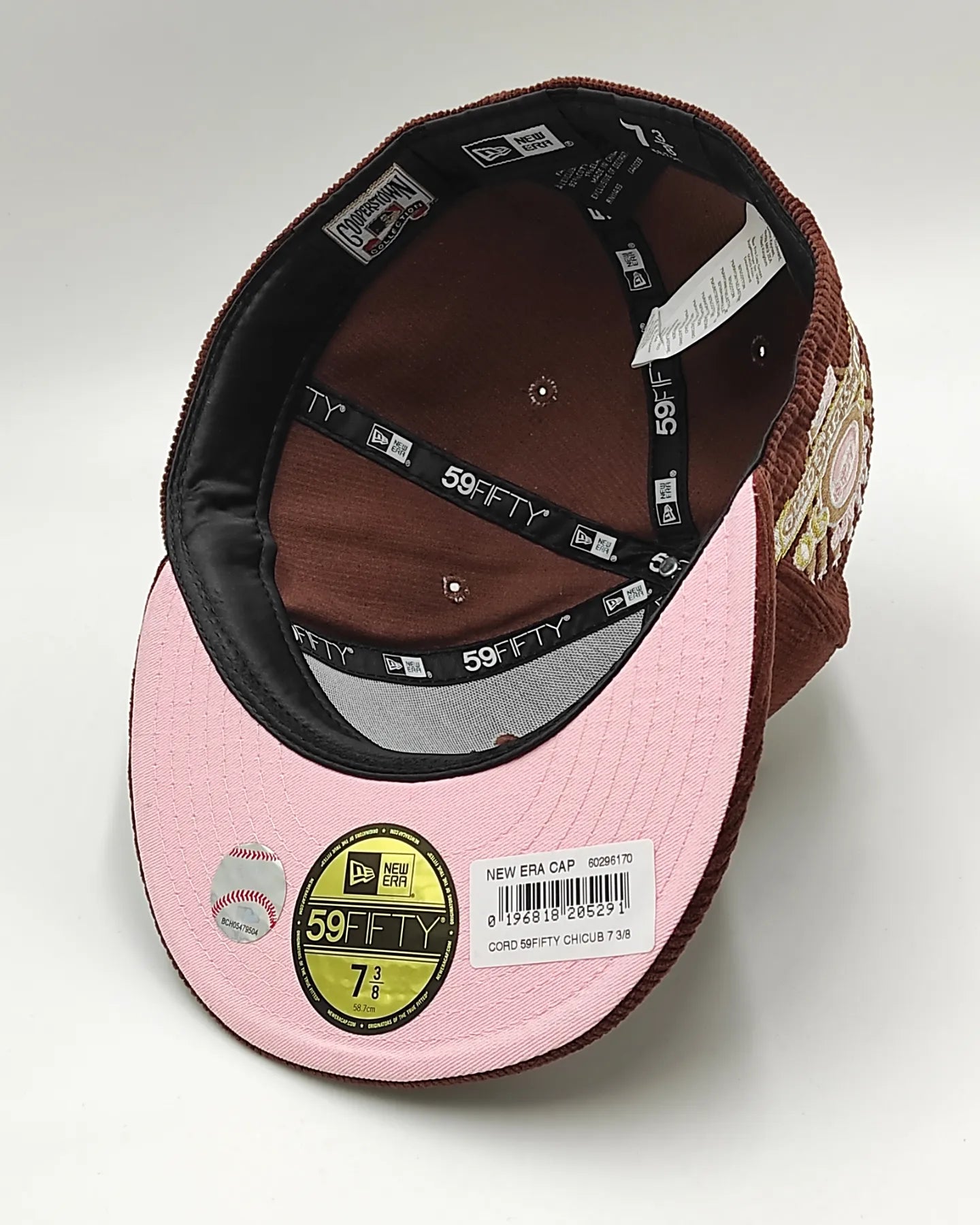 Gorra New Era Chicago Cubs All Star Game 1990 Coffe pink corduroy prime edition 59fifty fitted