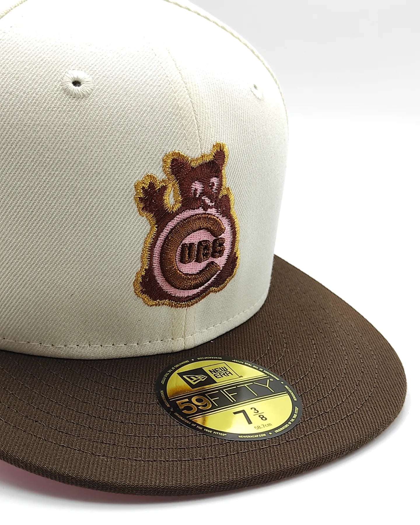 Gorra ajustada New Era Chicago Cubs All Star Game 1990 edición platino metálico bicolor 59fifty