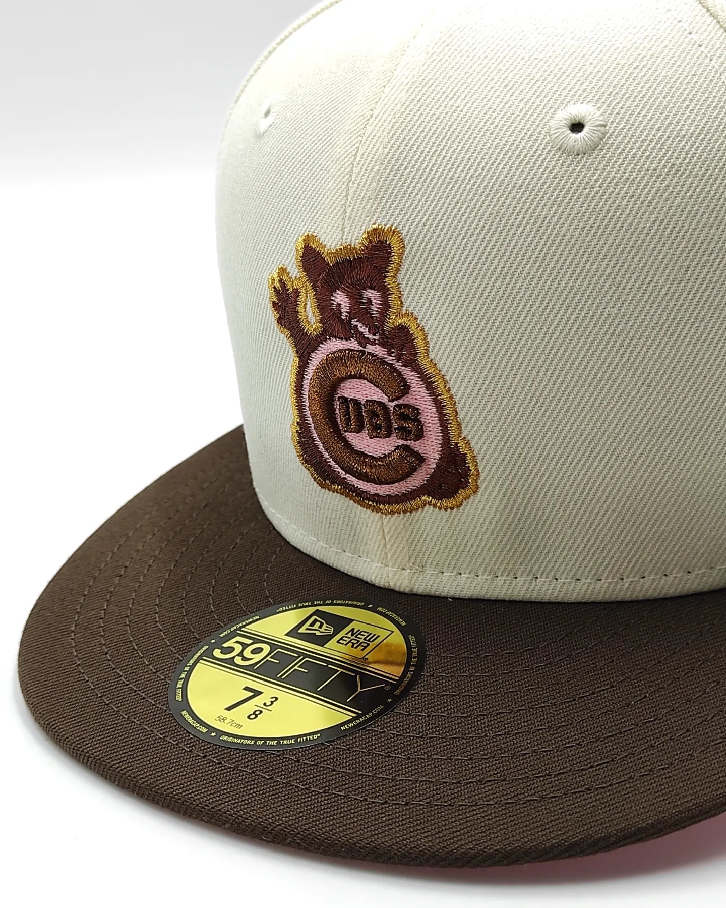Gorra ajustada New Era Chicago Cubs All Star Game 1990 edición platino metálico bicolor 59fifty