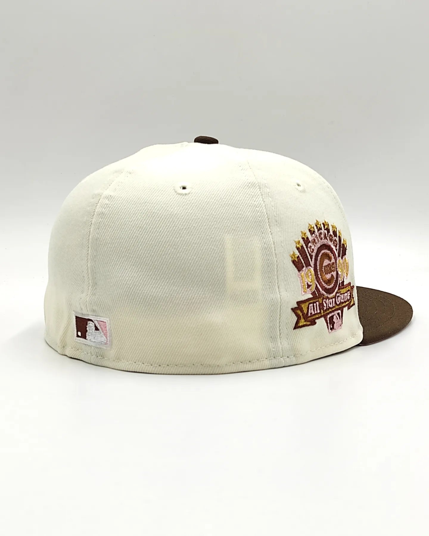 Gorra ajustada New Era Chicago Cubs All Star Game 1990 edición platino metálico bicolor 59fifty