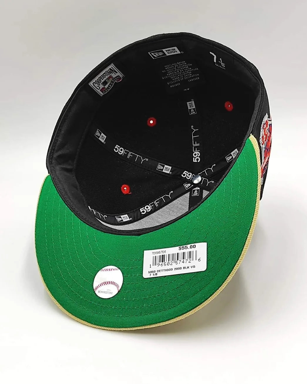 Gorra New Era 59fifty "Big Easy" Detroit Tigers con parche de aniversario - negra, tostada