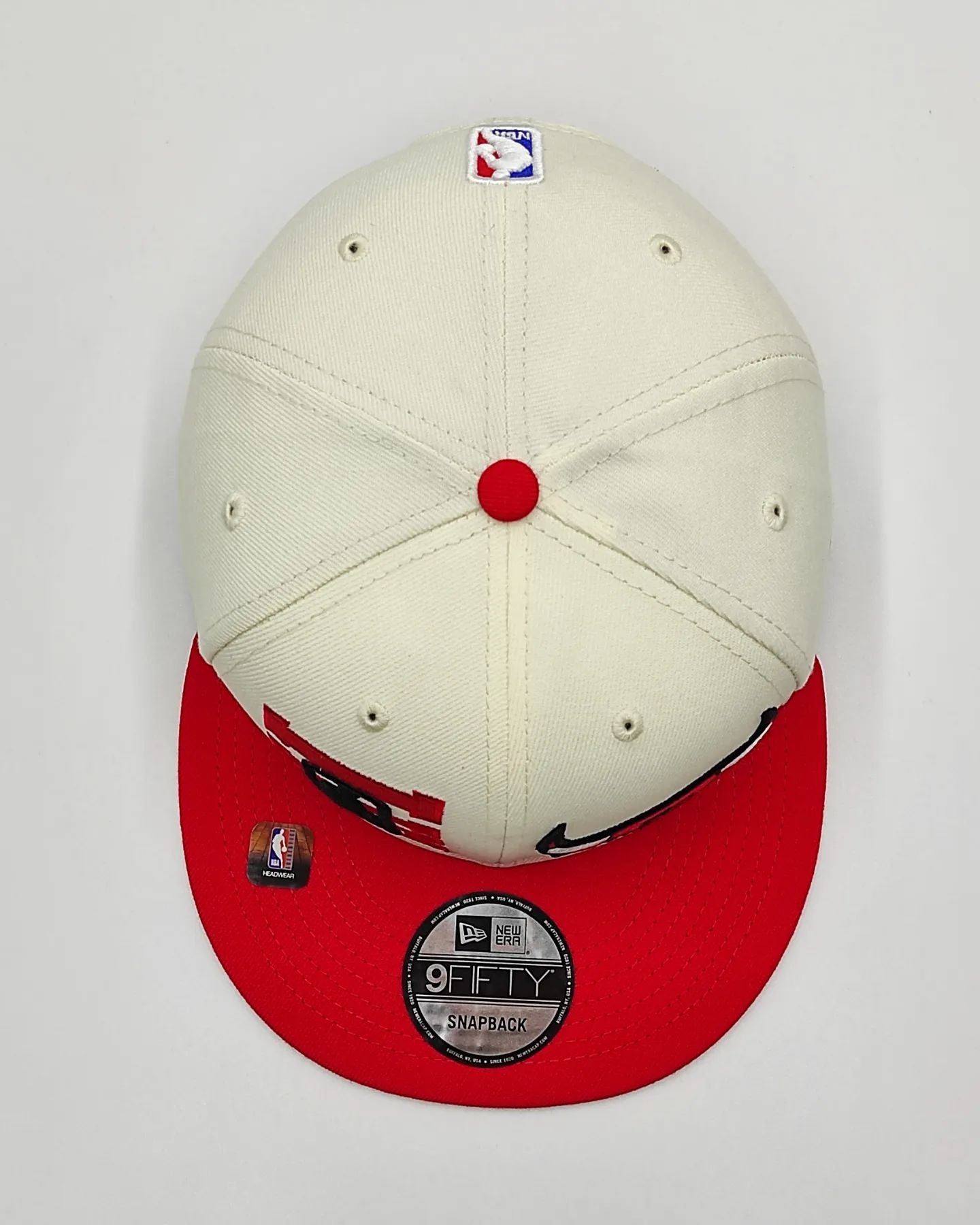 Chicago Bulls New Era 2022 NBA Draft 9FIFTY Adjustable Snapback Hat – Cream/Red